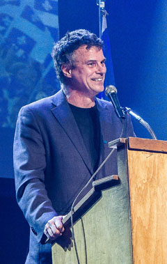 Gilles Laporte, historien et président du Mouvement national des QuébécoisES